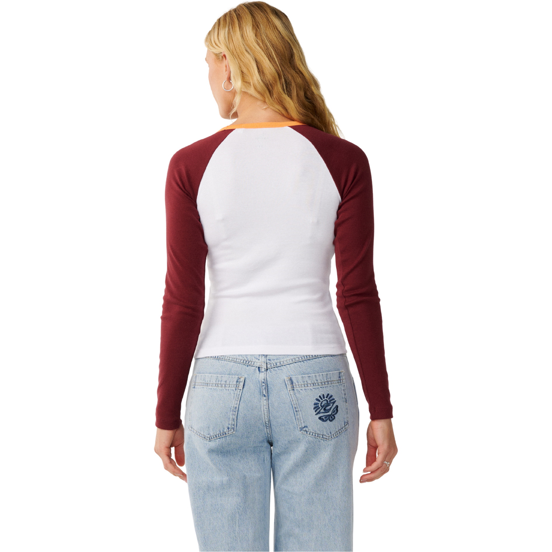 2026 Rip Curl Womens Island Dreams Raglan Long Sleeve T-shirt 0QKWTE - White